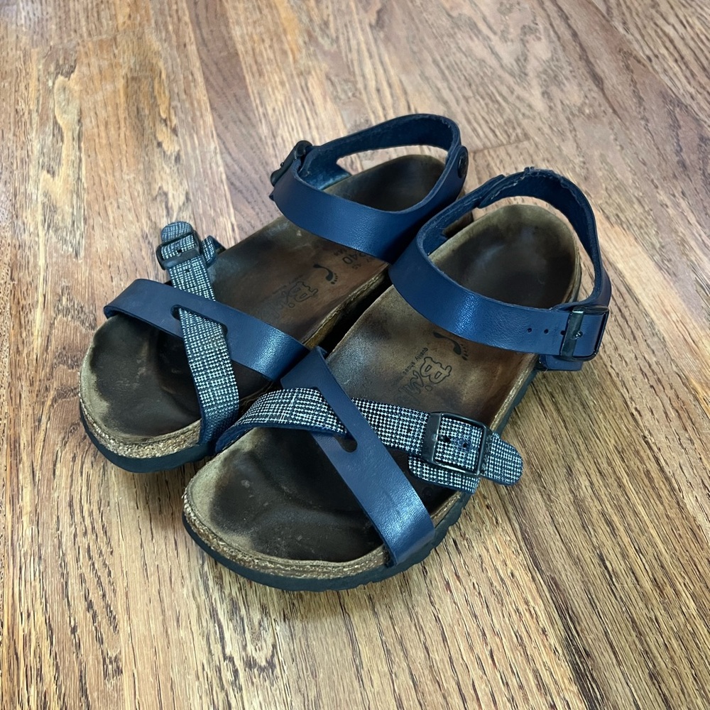 Birkis by Birkenstock Navy Sandals, 6 - Picture 4 of 6